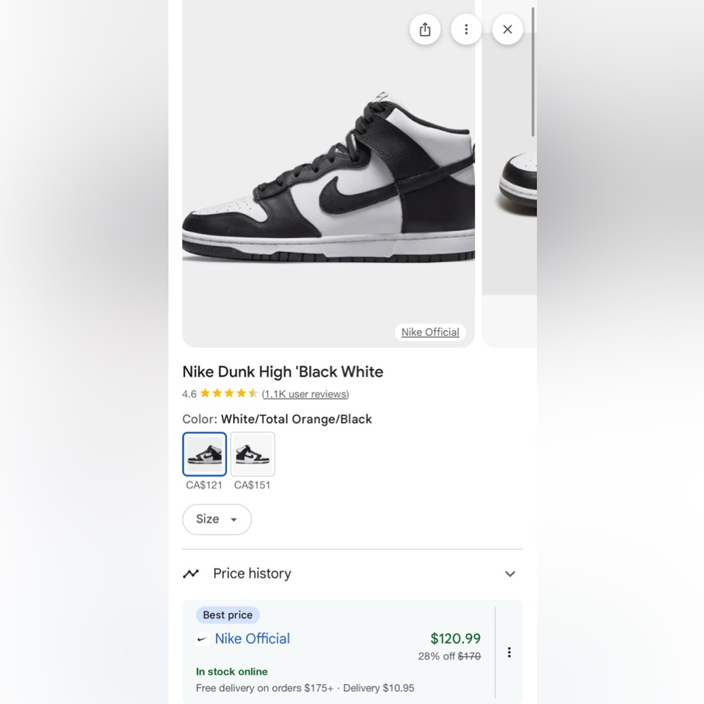Nike Panda High Dunk